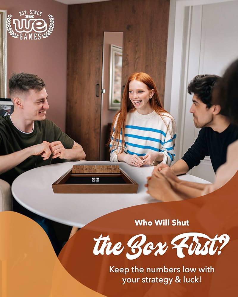 Amazon.com: WE Games Wooden Shut The Box - Close The Box Set